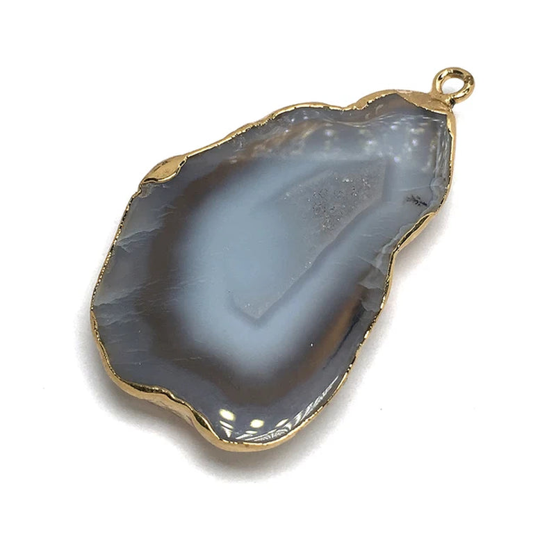 Wholesale Irregular Agates Pendant Natural Quartz Stone Pendants Charms for Jewelry Making DIY Necklace Accessories